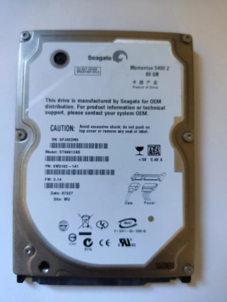 5 Discos Duros 2.5 5400 RPM