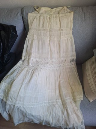 Vestido Ibicenco Beige/Blanco