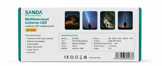 Linterna LED Sanda SD-5636 Multifuncional