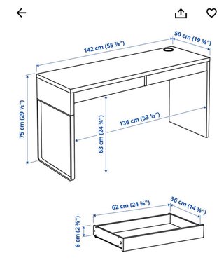 Escritorio Blanco IKEA Micke