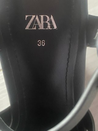 Sandalias Zara Plataforma Talla 36 Negras