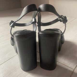 Sandalias Zara Plataforma Talla 36 Negras