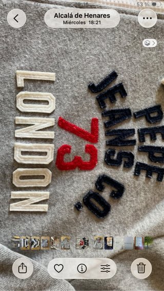Sudadera Pepe Jeans XL Gris