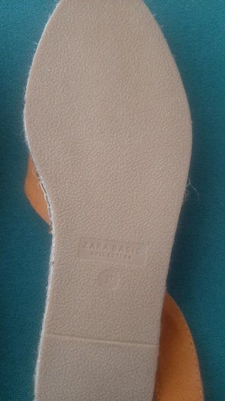 Alpargatas Zara marrones/naranja