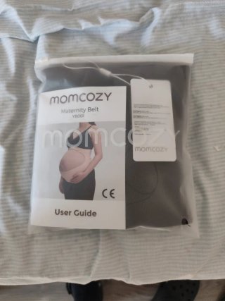 Faja Lumbar Embarazo Moncozy Talla L Negra y gris