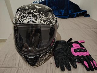 Casco Integral Mujer Negro
