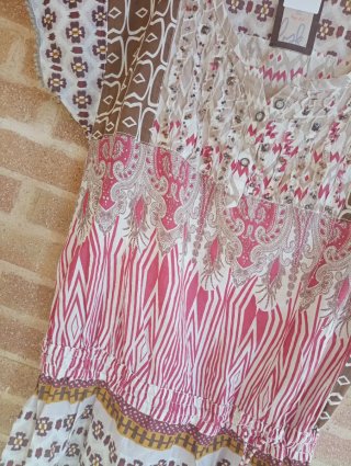 Vestido playero estampado talla S
