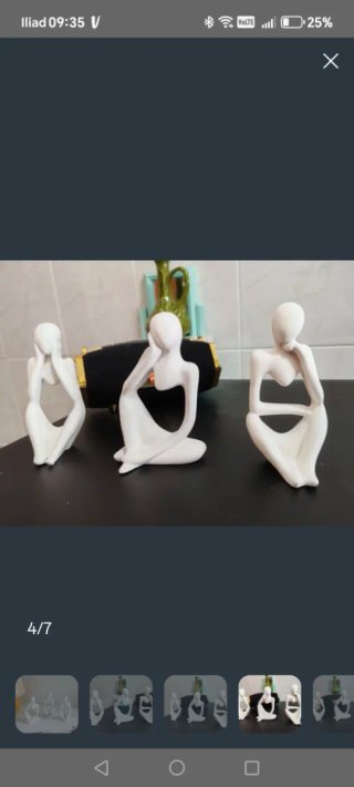 Set 3 Sculture Moderne Pensatori