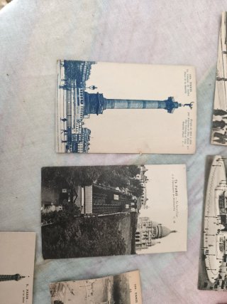 Lote Postales Antiguas París