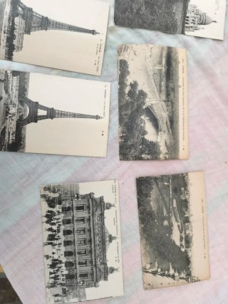 Lote Postales Antiguas París