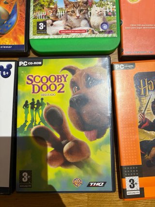Lote 7 Juegos PC: Myst, Harry Potter, Scooby Doo,