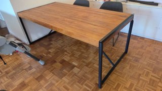 Mesa Comedor Industrial Madera y Metal