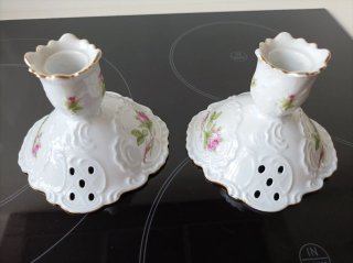 Candelabros de porcelana fina