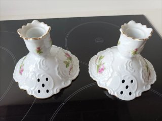 Candelabros de porcelana fina