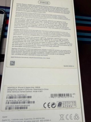 iPhone X 256 GB Negro