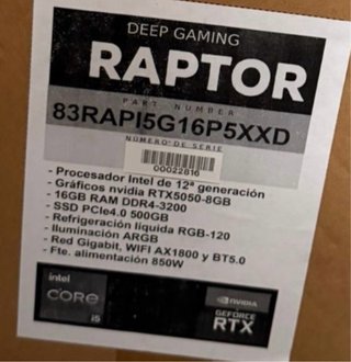 PC Gaming I5 12th RTX 5050