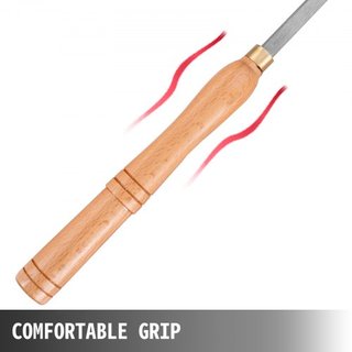 Herramientas de Torneado de Madera para Torno Set de 4 Piezas, Herramientas de Torno de Carburo con Cortadores en Forma de Diamante, Redondos, Cuadrados, Cinceles de Torno con Mangos de Agarre Cóm...