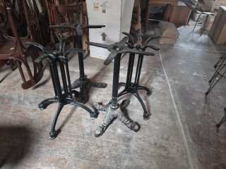 Pies de mesa de hierro