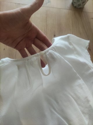Vestido blanco bordado niña ZARA  7-8 años