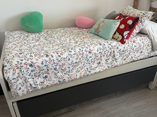 Cama nido doble juvenil 90cm + 2 colchones