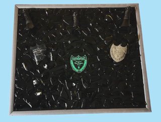 Quadro Dom Pérignon Vetro Metallo