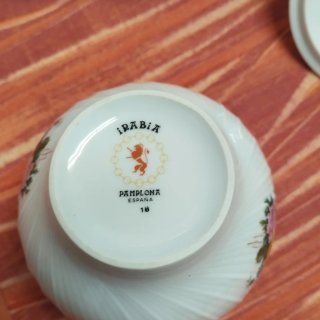 Juego de porcelana vintage floral
