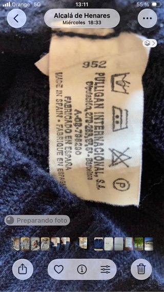 Jersey Pulligan azul trenzado