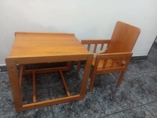Trona de madera evolutiva