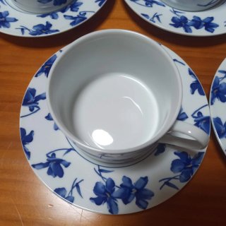12 Juegos Tazas Café Porcelana Vista Alegre
