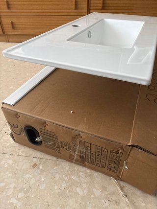 Lavabo cerámico de 40x80 cm