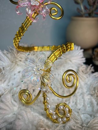 Bracciale braccio arm cuff oro rosa fiori