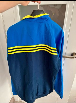 Chaqueta Adidas Vintage Azul y Negra