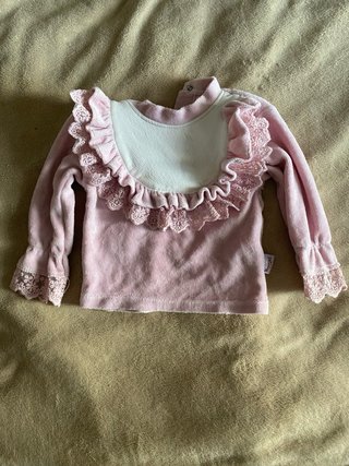 Sudadera bebé 0-3 meses rosa