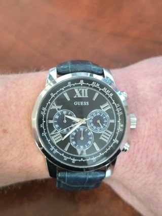 Reloj Guess Negro y Azul