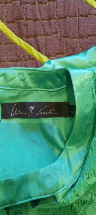 Vestido verde encaje