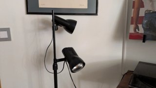 Lámpara de pie Fase Negra