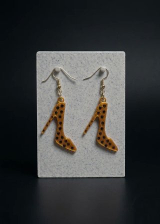 Pendientes tacón stilettos lunares