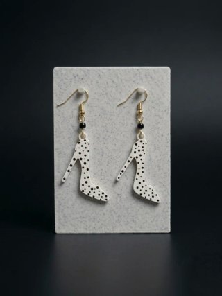 Pendientes tacón stilettos lunares