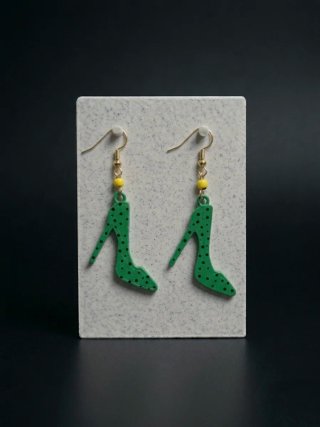 Pendientes tacón stilettos lunares