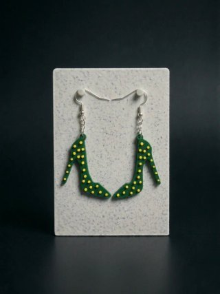 Pendientes tacón stilettos lunares