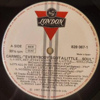 Vinilo Carmel Everybody's Got a Little... Soul