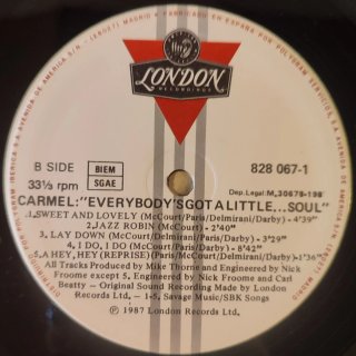 Vinilo Carmel Everybody's Got a Little... Soul