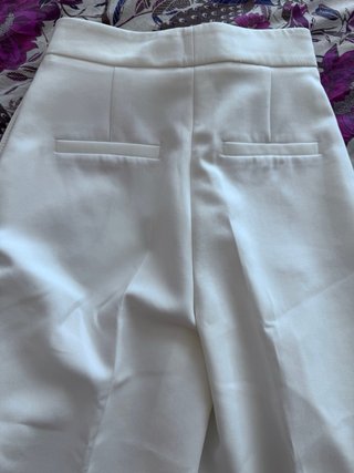 Pantalón culotte Zara blanco
