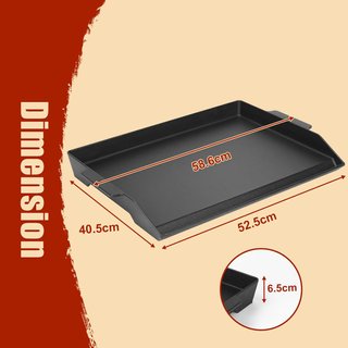 Plancha Hierro Fundido Parrilla Universal