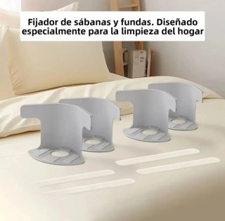 Clips tensori per lenzuola in plastica grigia