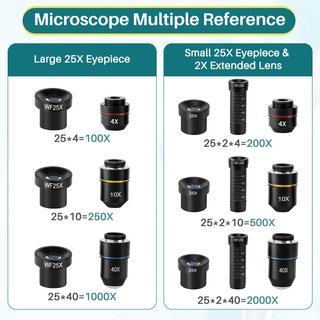 Microscopio BEBANG 2000X con Regla Móvil