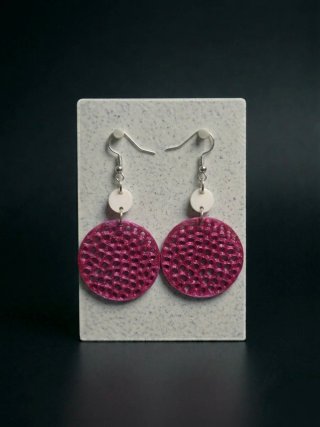 Pendientes Corazón y Círculo Negro
