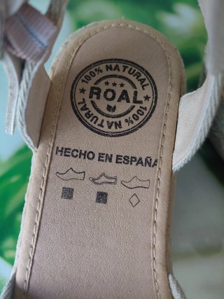 Sandalias Roal Beige Talla 39