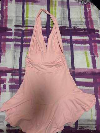 Vestido rosa halter