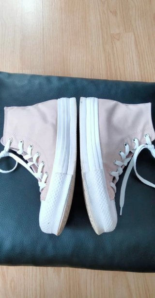 Zapatillas Converse Altas Rosas Mujer